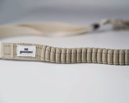 Eco-friendly Shock-absorbent Pet Leash in Oat and Olive