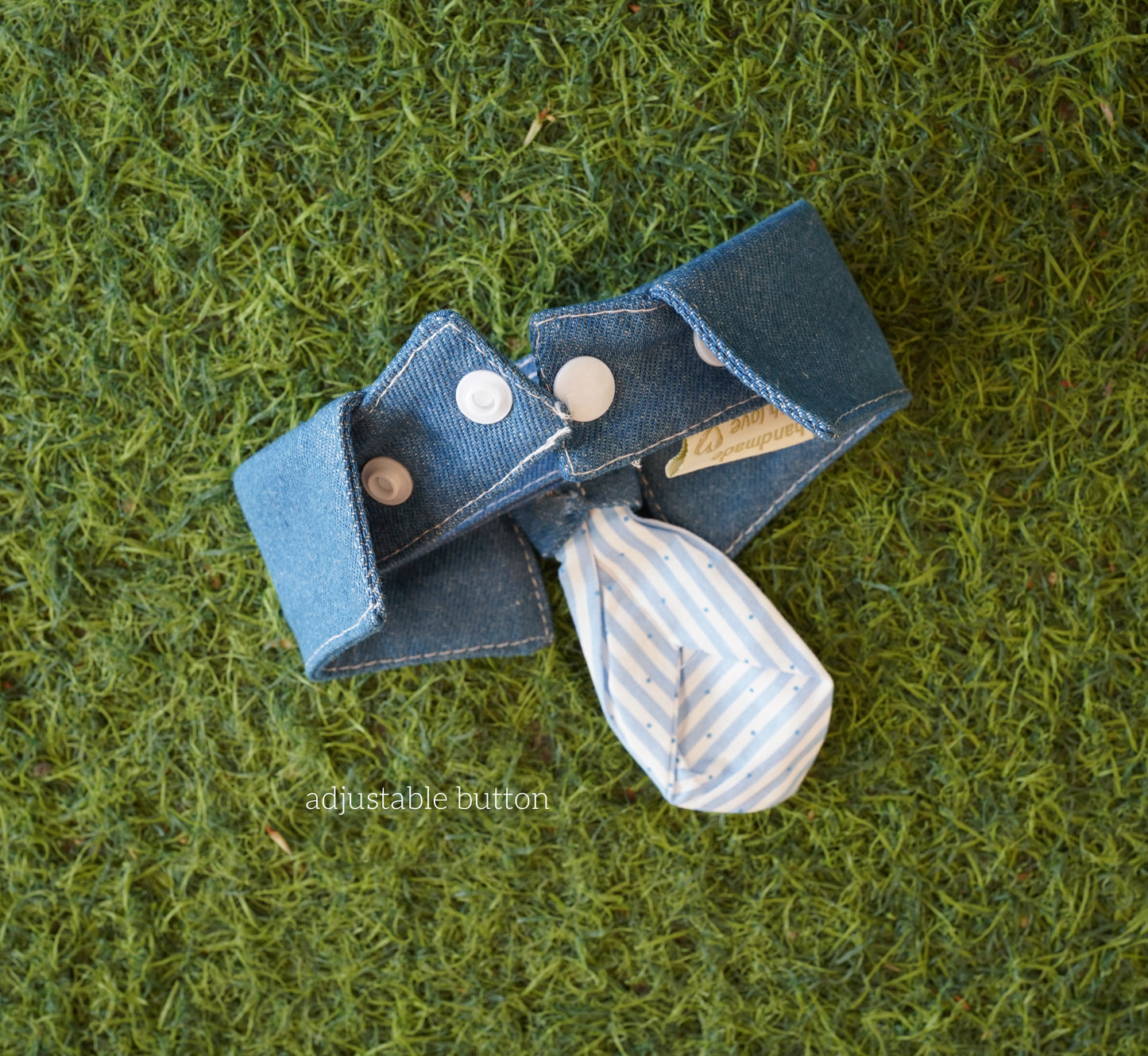 BLUE TIE BIB  - Smart casual vibe